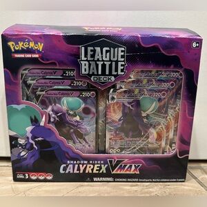 NWT Pokémon TCG: Shadow Rider Calyrex VMAX League Battle Deck